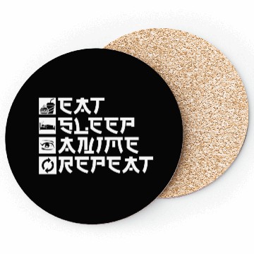 Discover Anime Typography Coasters Japanese Manga Coasters