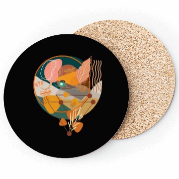 Discover Contemporary Bohemian Celestial Art Coasters
