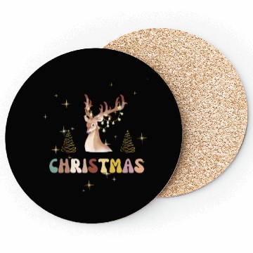 Discover reindeer christmas Coasters