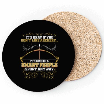 Discover Archery Gift for Archery Arrow Bow Funny Coasters