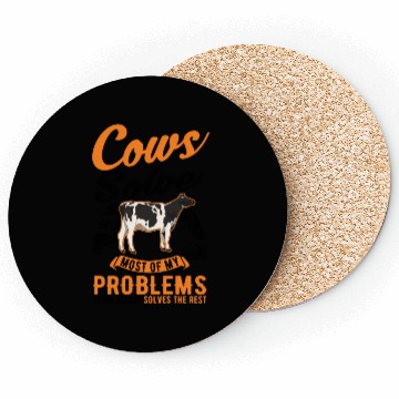 Discover Cow Gift Farmer Cattle Breeder Cows Coasters