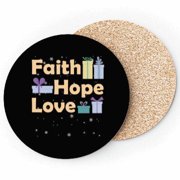 Discover Religious Family Christmas Matching Costume Faith Coasters