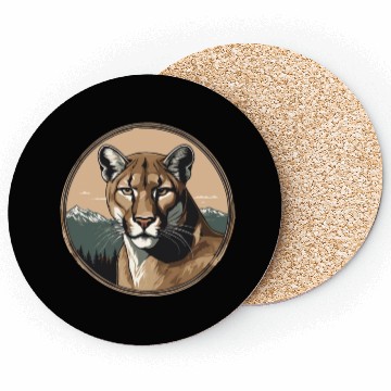 Discover Mountain Lion Cougar Coasters
