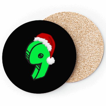 Discover Age 9 Christmas Hat - Number Nine Coasters
