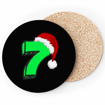 Discover 7th Birthday Gift - Number Seven Coasters