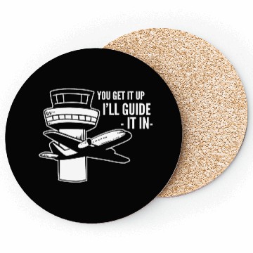 Discover I'll Guide it Air Traffic Professionals Gift Coasters