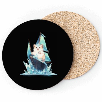 Discover Ice Sailing Hamster Ice Sailor Ice Boating Coasters