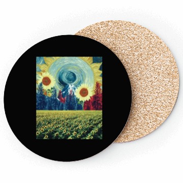 Discover The Sunflower Field Coasters