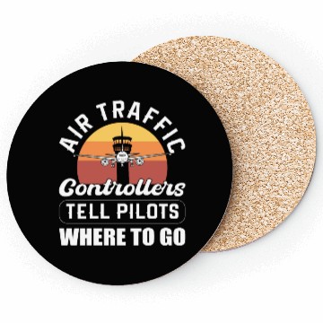 Discover Airplane Airfield Aviation Air Traffic Controller Coasters