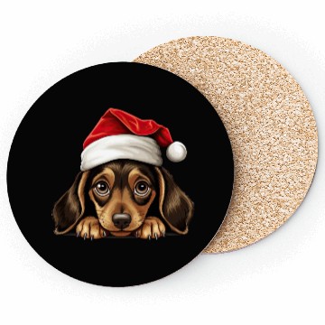 Discover Dachshund Christmas Dog Coasters