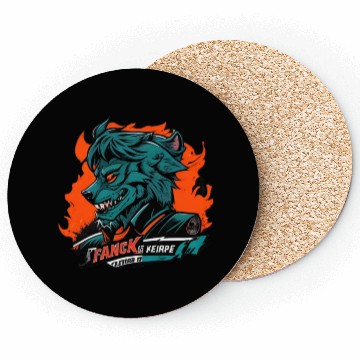 Discover green Werewolf style Coasters