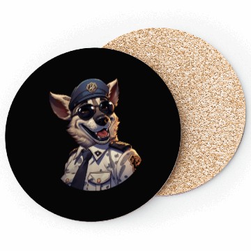 Discover Police hyena Coasters