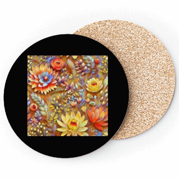 Discover Impressionist Blossoms Tapestry Coasters