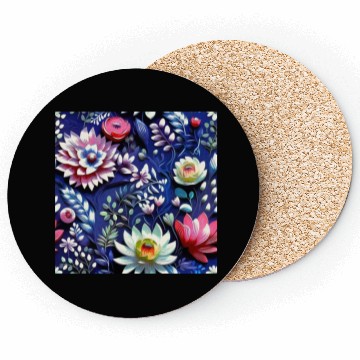 Discover Midnight Floralscape Coasters