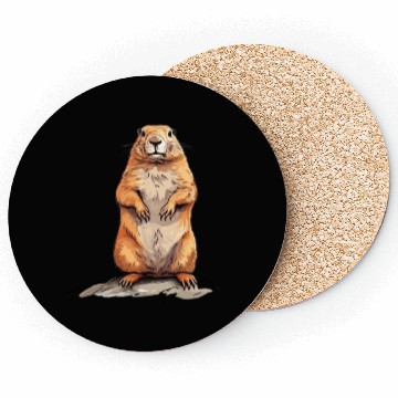 Discover Groundhog Marmot for a Marmot lover groundhog fan Coasters