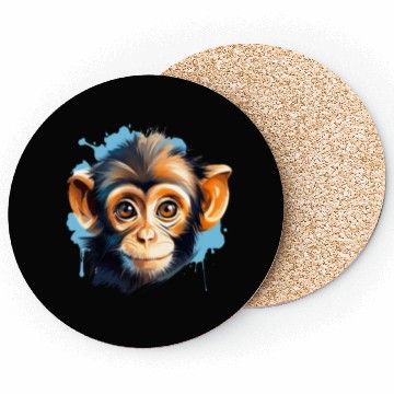 Discover Cute Monkey for Kids for a Kid Coasters