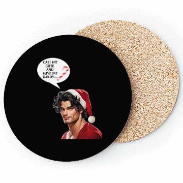 Discover Christmas Nice Cute and Handsome Man Coasters