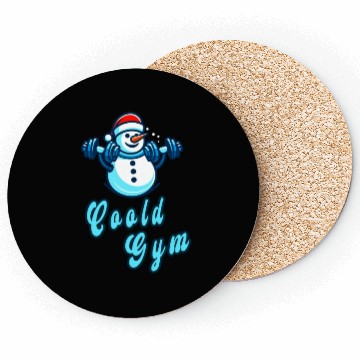 Discover Cool gym funny snowman Coasters