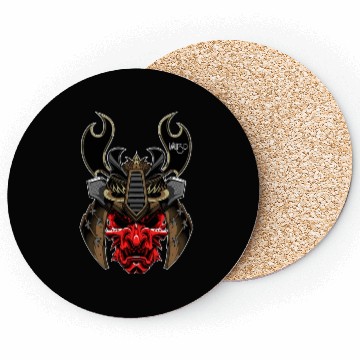 Discover samurai mascara Coasters