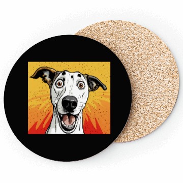 Discover Whippet Face Dog lovers Coasters