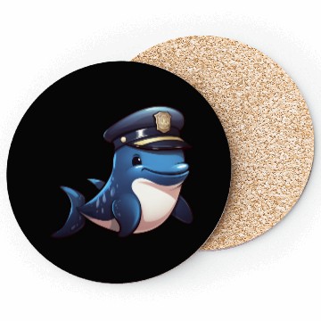 Discover Police whale Coasters