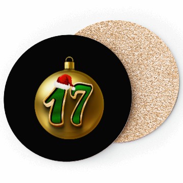 Discover 17 Years Young - Seventeen Christmas Balls Coasters