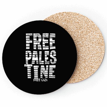 Discover free palestine white Coasters