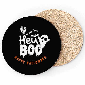 Discover Halloween Hey Boo Coasters