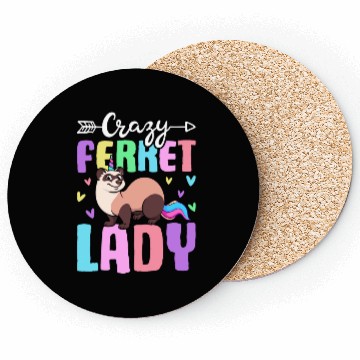 Discover Female Ferret Lover Coasters