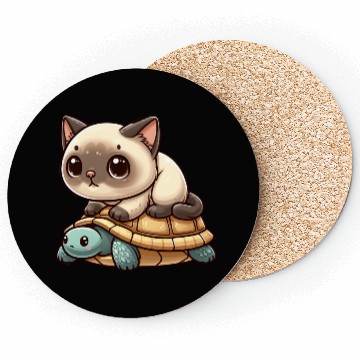 Discover Siamese cat rides turtle Coasters