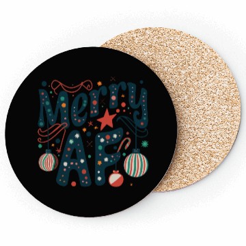 Discover Merry AF Coasters