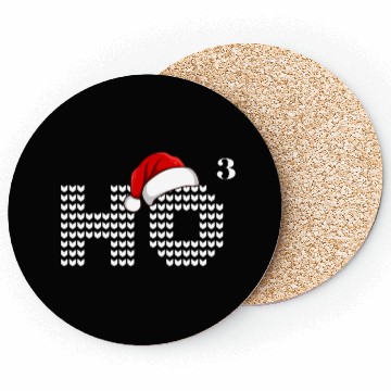 Discover HO HO HO Christmas Funny Santa Coasters