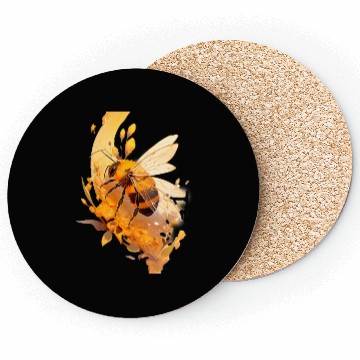 Discover Chibi Honeybee in honey Coasters