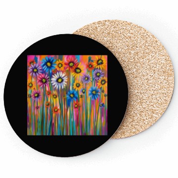 Discover Wildflowers graffiti Coasters
