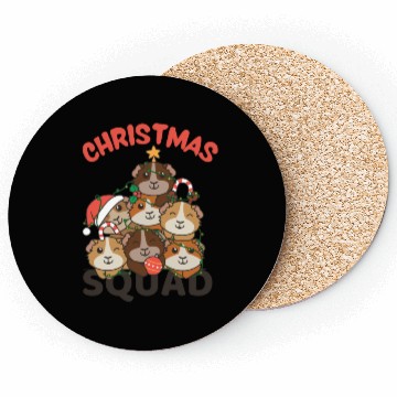 Discover Guinea Pig Christmas Tree Christmas Squad Coasters