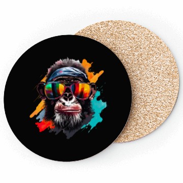 Discover Street Art Monkey Urban Rap Street Monkey Coasters