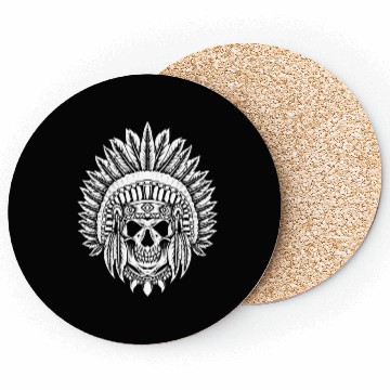 Discover Indigenous Native American Skull Skull Head Coasters