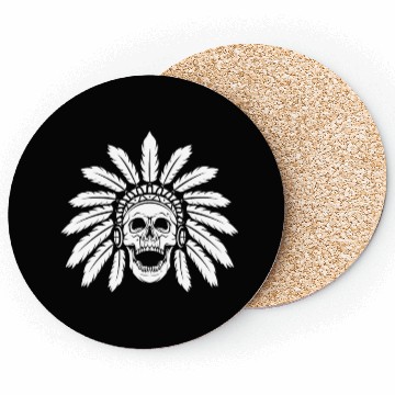 Discover Indigenous Native American Skull Skull Head Coasters