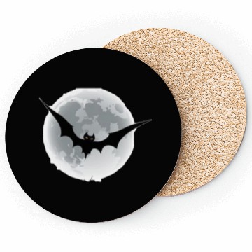Discover Bat on the moon Coasters