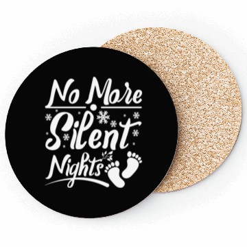 Discover Becoming Mom & Dad, No more silent nights Coasters