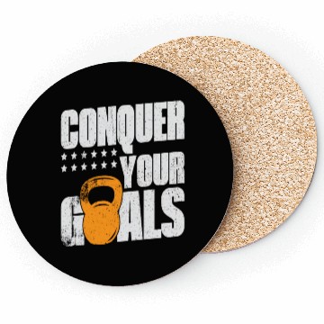 Discover Conquer Your Goals Exercise Gym Lover Coasters