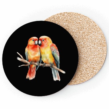 Discover Two Love Birds Coasters