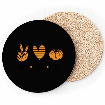Discover peace love fall Coasters