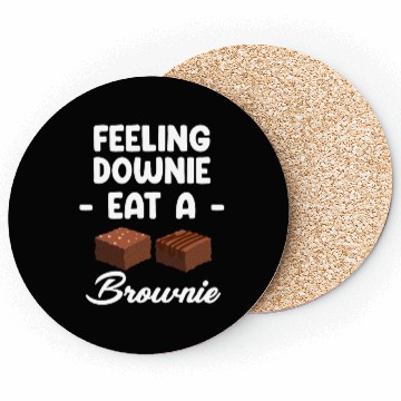 Discover Feeling Downie Eat A Brownies Cookie Marshmallow Coasters