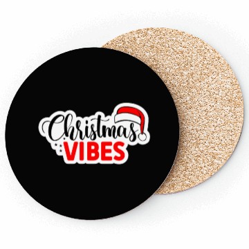 Discover Christmas Vibes Unisex Garment Coasters