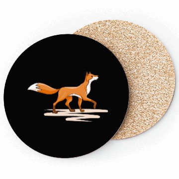 Discover cute red fox Coasters