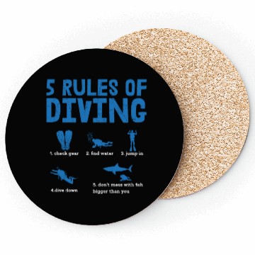 Discover 5 Rules Of Diving Scuba Diving Diver Coasters