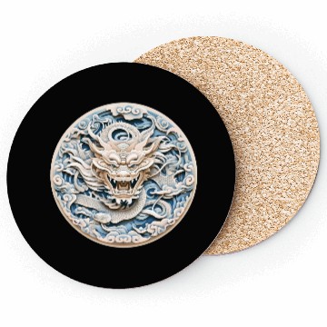 Discover Folklore Dragon Mandala Art Coasters