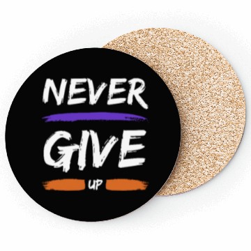 Discover Resilience Threads: Never Give Up Apparel Coasters