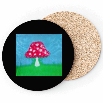 Discover Amanita mushroom Coasters